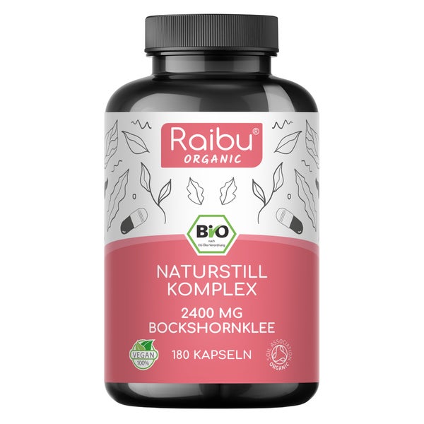 BIO Bockshornklee Kapseln - Hochdosiert: 2400 mg Bockshornklee (Fenugreek) pro Tag - RAIBU 180 St