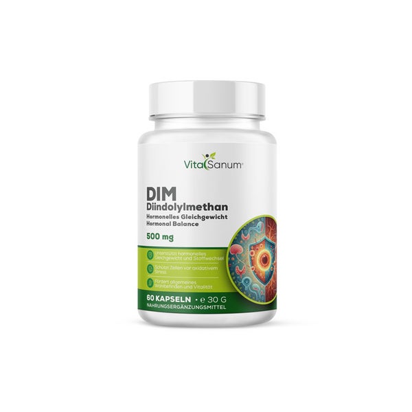 VitaSanum®- DIM – Diindolylmethan 500 mg – 60 Kapseln 60 St