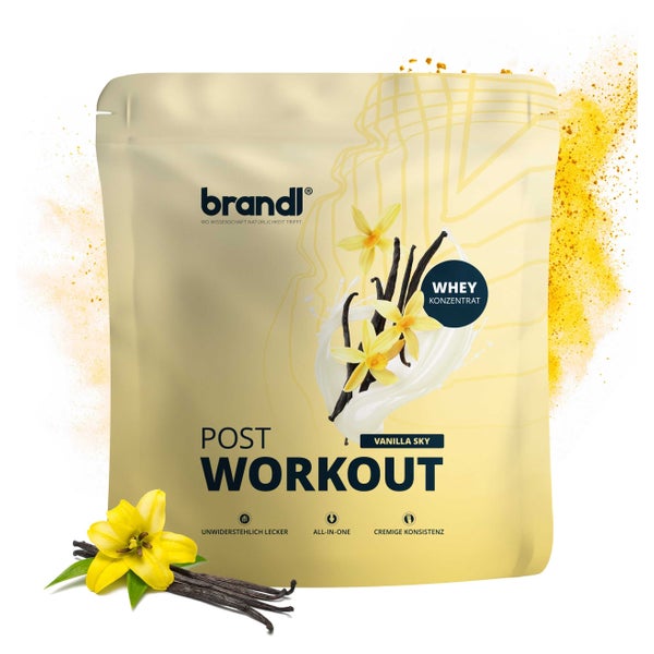 brandl® Protein-Pulver All-in-One Whey Vanille | Eiweißpulver aus Protein, Kreatin, Elektrolyten & Superfoods 1000 g