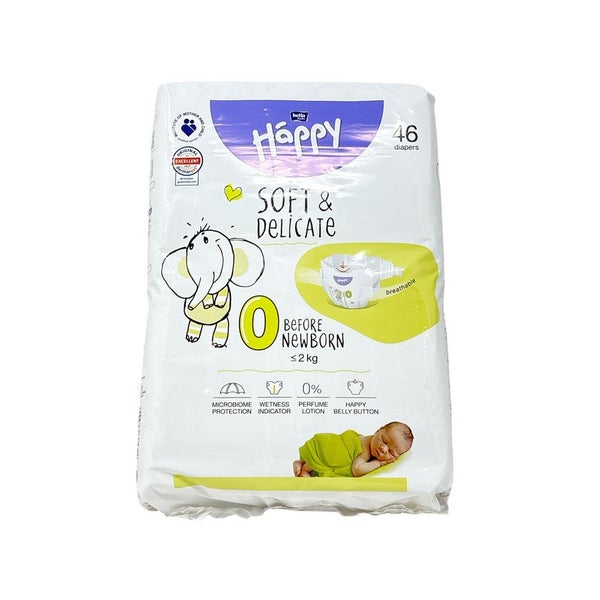 Bella Baby Happy Windeln Gr.0 Before Newb.kl.2 Kg 46 St