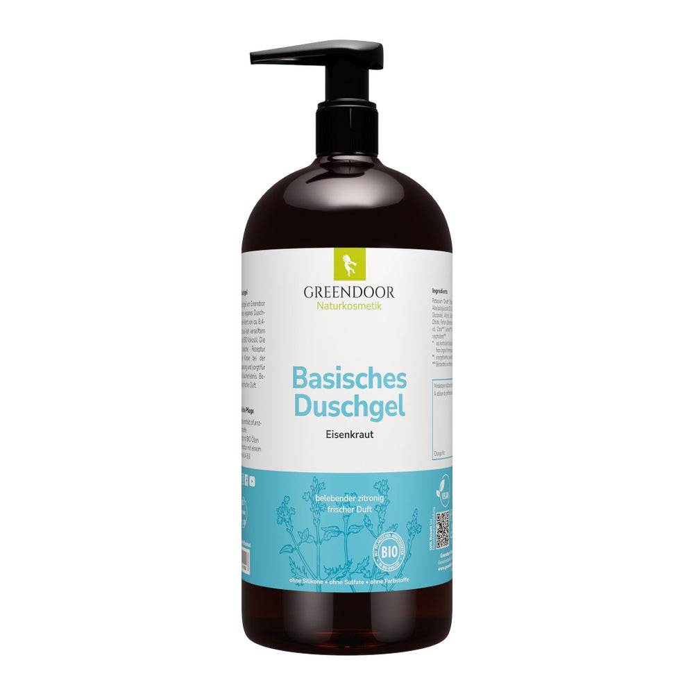 GREENDOOR Basisches Duschgel XL Eisenkraut 500 ml