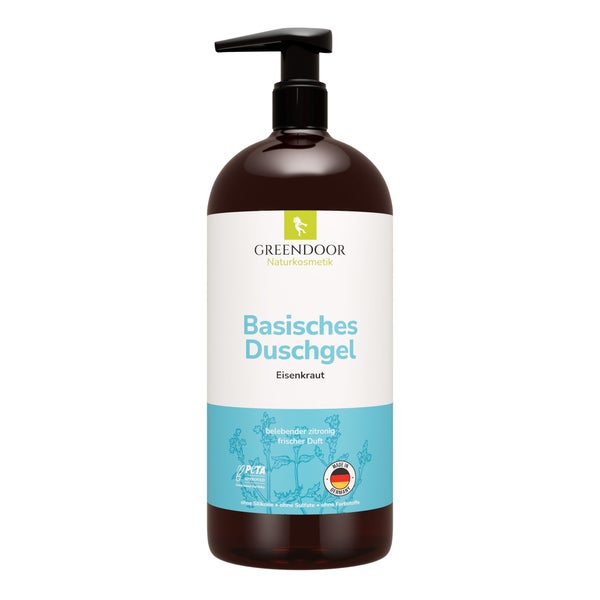 GREENDOOR Basisches Duschgel XL Eisenkraut 500 ml