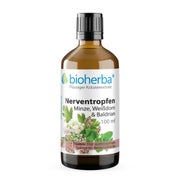 Bioherba Nerventropfen Minze Weißdorn & Baldrian Tinktur 100 ml