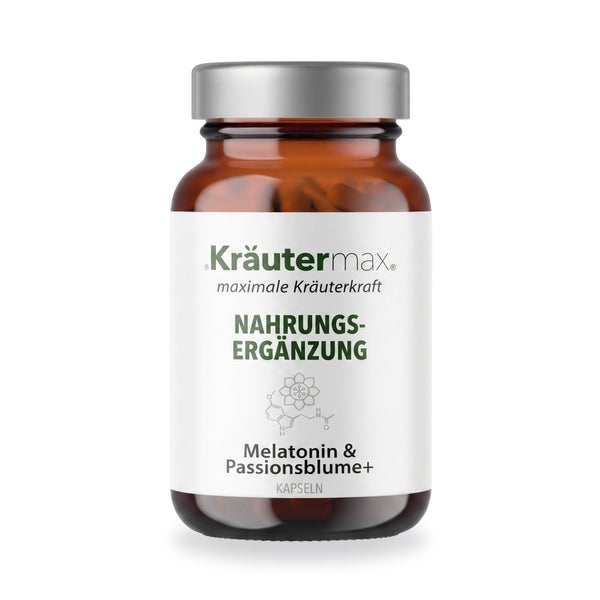 Kräutermax Melatonin 1 mg & Passionsblume plus Kapseln 100 St