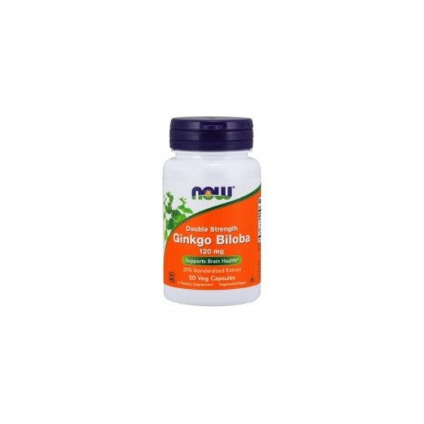 Ginkgo Biloba Doppelte Stärke 120 mg, vegetarische Kapseln 50 St