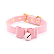 Golden Kitty Cat Bell Collar rosa 1 St