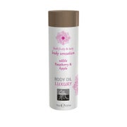 Shiatsu - Körperöl Massageöl mit Aroma Duft
 Geschmack Himbeere und Apfel 75 ml