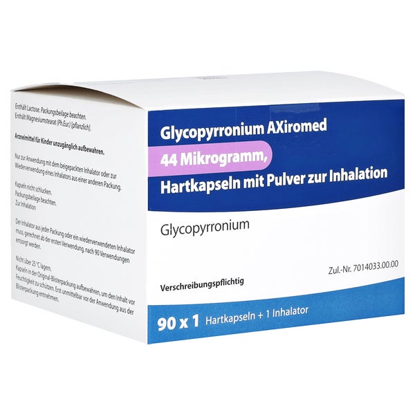Glycopyrronium Axiromed 44µg Hkp M.plv.z.inh.m.inh 90 St