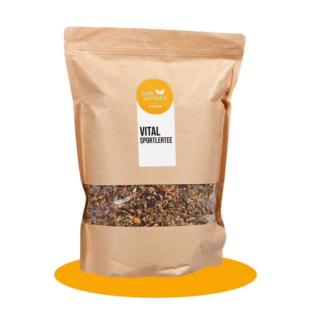teeverliebt - Vital Sportlertee loser Kräutertee Großpackung I Erfrischender Tee für Aktive | 1kg 1000 g