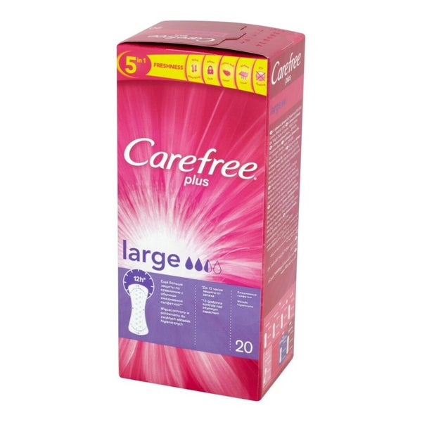 Carefree Plus Large Damenbinden 1 Packung - 20 Stück