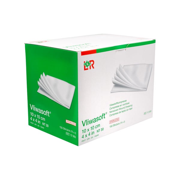 Vliwasoft Vlieskompressen Steril 10x10 Cm 4l. 150 St