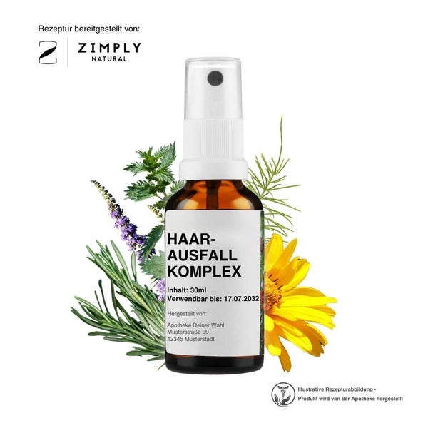 Zimply Natural HAARAUSFALL KOMPLEX - Pflanzbasierte Rezeptur 30 ml