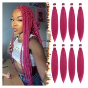 Haarverlängerungen Braids Synthetik PreStretched Crochet Hot 1 St