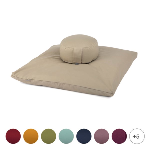 bodhi Medi-Set ECO: Meditationskissen RONDO ECO + Zabuton 1 St