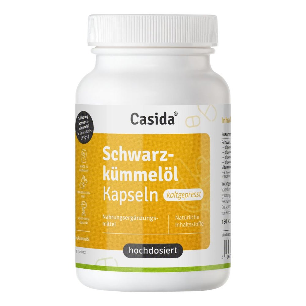 SchwarzkÜmmelÖl Kapseln 3000 Mg Hochdosiert 180 St