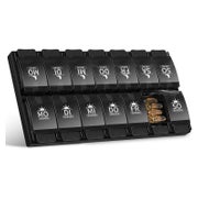 Tablettenbox 7 Tage Pillendose 2 Fächer Druckknopf-Design Me 1 St