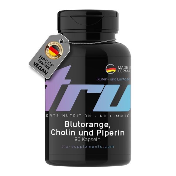 Tru Blutorange; Cholin und Piperine 500mg 90 St