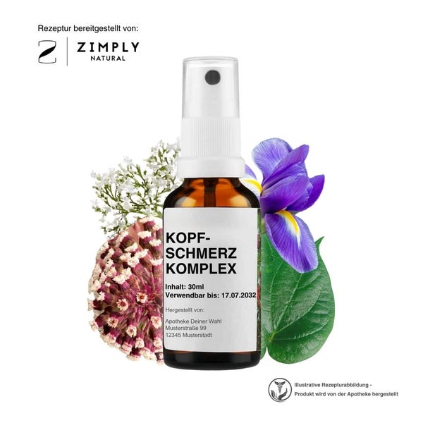 Zimply Natural KOPFSCHMERZ KOMPLEX - Pflanzbasierte Rezeptur 30 ml