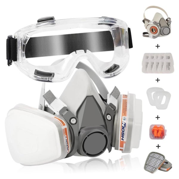 Zelbuck Atemschutzmaske Staubmaske 107 Set mit Schutzbrille 1 St