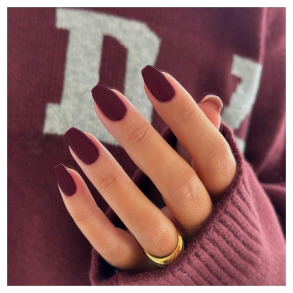 Press On Nägel Mandel Kurz Ballerina Jelly Gel 24 Sarg Matt 1 St