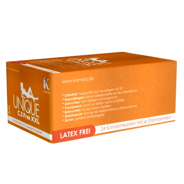 Unique C.2 Free XXL Kondomkarten, 72 latexfreie Kondome 0,01 (72 Kondome) 72 St