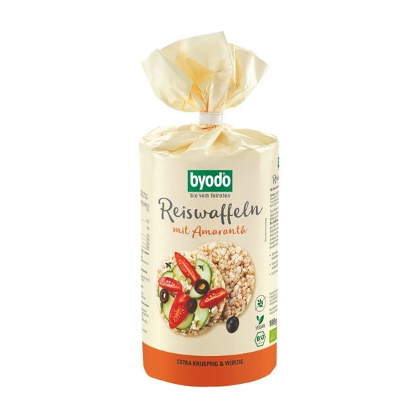 BYODO Bio Reiswaffeln mit Amaranth 100 g