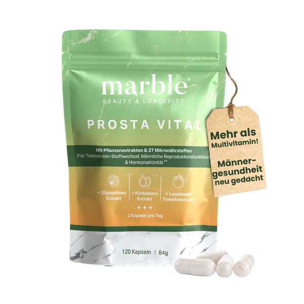 Prosta Vital – Prostata Komplex mit Zink & Pflanzenextrakten (120 vegane Kapseln) 120 g