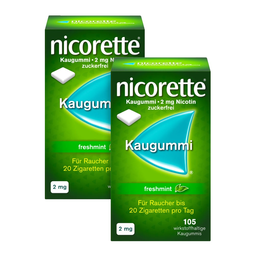 Nicorette Kaugummi freshmint 2 mg 2X105 St