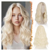 Perücke Frauen Mittelscheitel Schulterlänge 46 cm Platin Blo 1 St