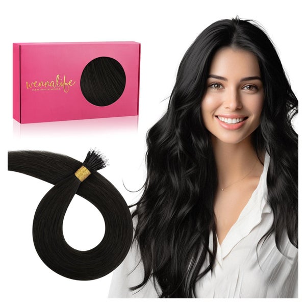 Nanoring Extensions Echthaar 60cm-50s 2-Nano#1B Natürliches 1 St