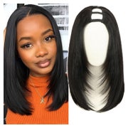 Perücke UPart Bob Halbperücke ClipIn Glueless 14 Zoll schwar 1 St