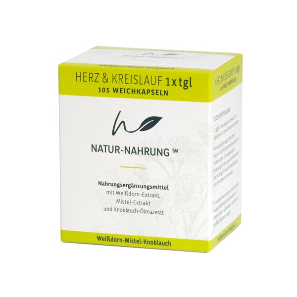 Natur-nahrung Herz & Kreislauf 1x Tgl.weichkapseln 105 St