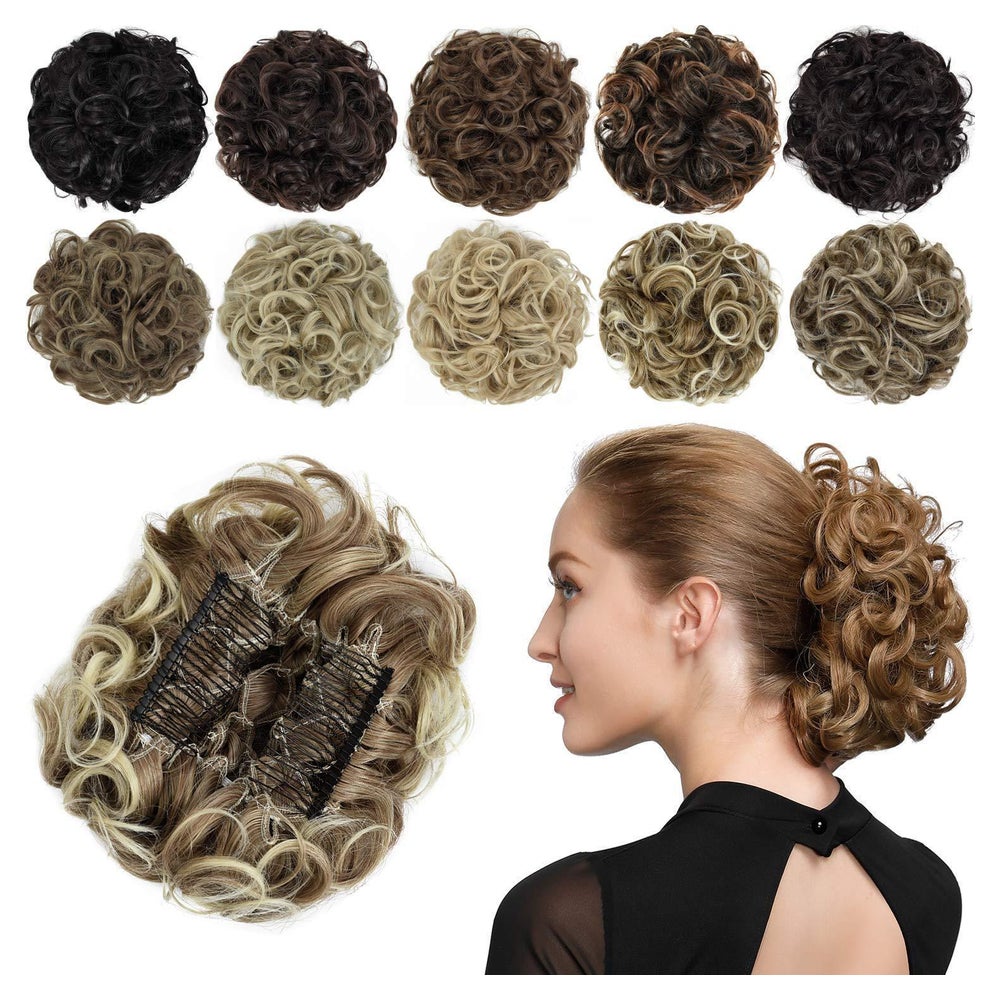 Haarteil Chignon Dutt Scrunchie 30T613# Hellbraun bis Bleich 1 St