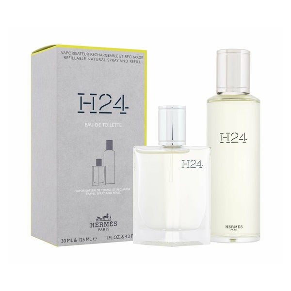 Hermes Set H24 Edt 30ml + Edt 125ml Travel Spray Refill 0,155 l