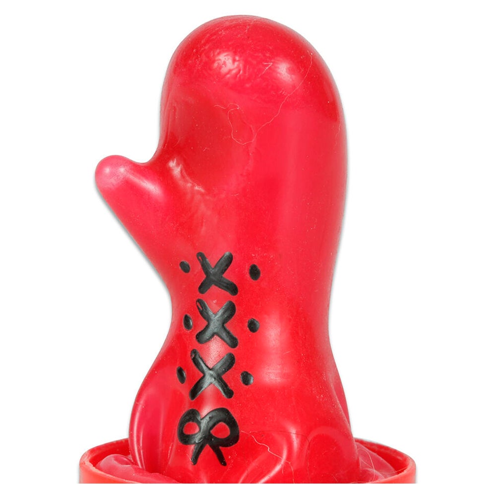 Scherzkondom mit Figur «Boxhandschuh» 1 Stück, handbemalt (1 Stück) 1 St