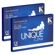 Produktabbildung: «Unique C.2 Pull» Doppelpack, Kondome latexfrei, 6 Stk. (6 Kondome) 6 St