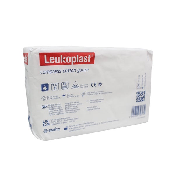 Leukoplast Compress Cotton Gauze 10x20cm Unst.8f 100 St