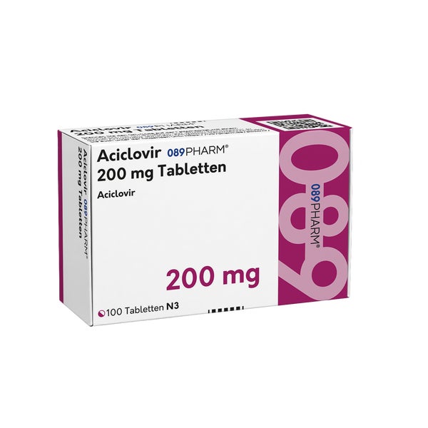 Aciclovir 089pharm 200 Mg Tabletten 100 St