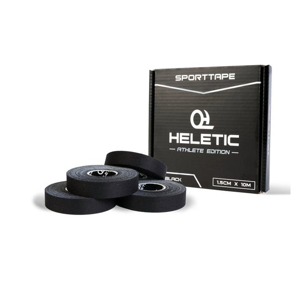 HELETIC Sporttape 1,5cm x 10m - ATHLETE EDITION  - schwarz 4 St