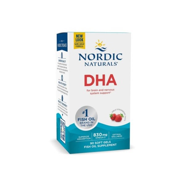 DHA 830 mg, Erdbeergeschmack, Weichkapseln 90 St