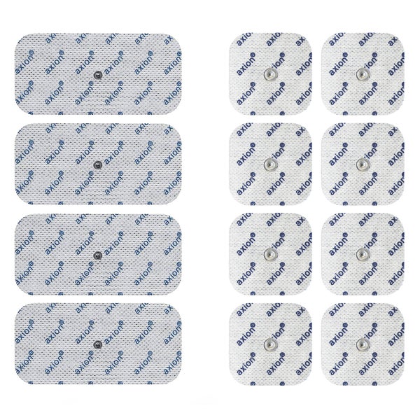 axion® selbstklebende Elektrodenpads 5x5 und 10x5 cm - 3.5mm DK 12 St