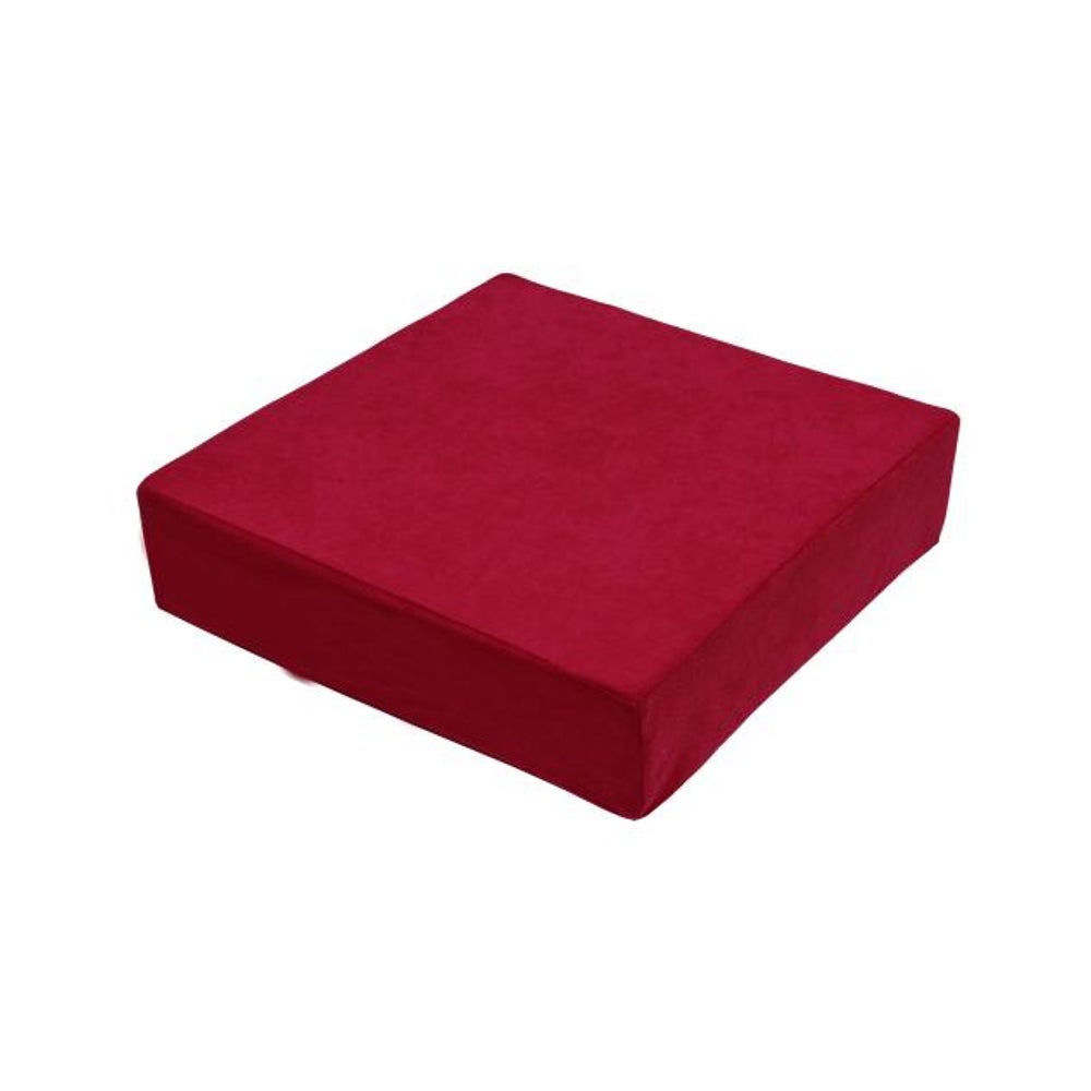 Stuhlerhöhung, orthopädische Sitzerhöhung, Sitzkissen, Bodenkissen, 40 x 40 x 10cm rot 1 St 1 St
