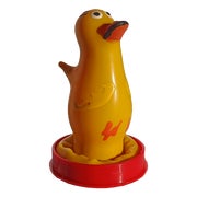 Scherzkondom «Große Ente» handbemalt, gelb, Motiv. (1 Stück) 1 St