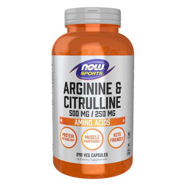 Arginin 500 mg & Citrullin 250 mg Aminosäuren, 240 Kapseln 240 St