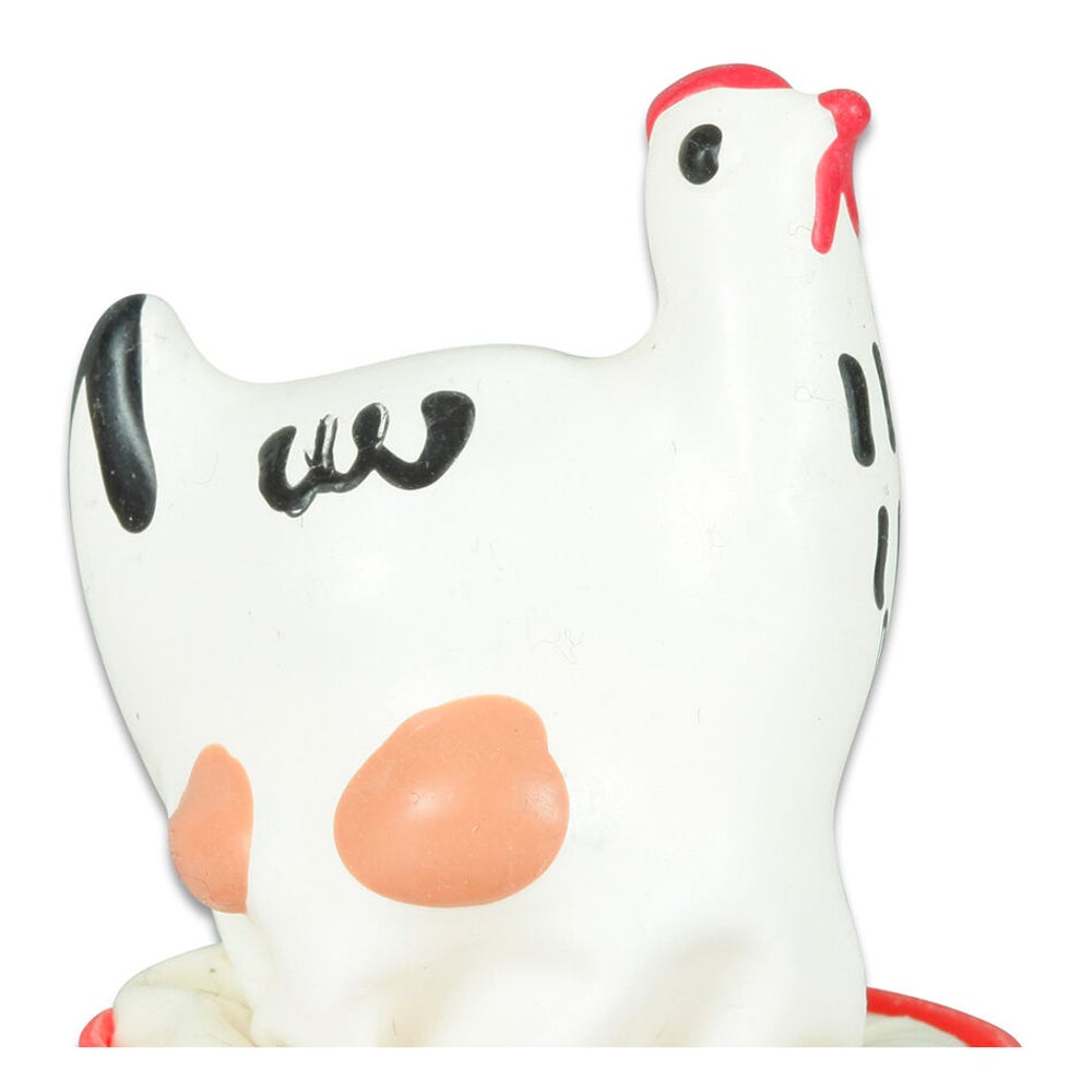 Scherzkondom «Huhn»: Handbemalt, Fruchtbarkeitssymbol (1 Stück) 1 St