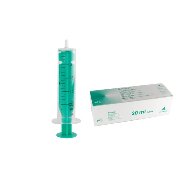 Dispomed ECOJECT Spritze 20ml 2-teilig, Luer Konnektor 100 P