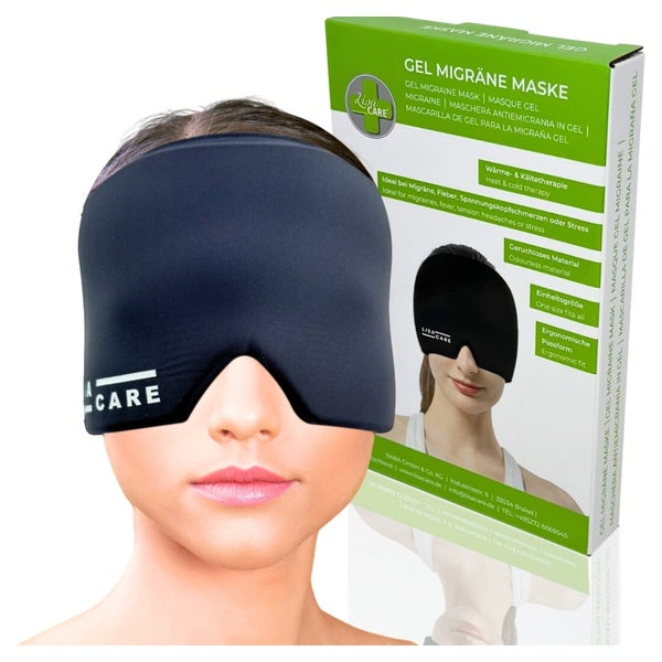 LisaCare Migräne Maske - Kühlmaske - Schwarz 1 St