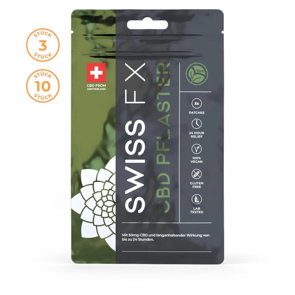 SWISS FX CBD Pflaster Mit 50mg 3 St