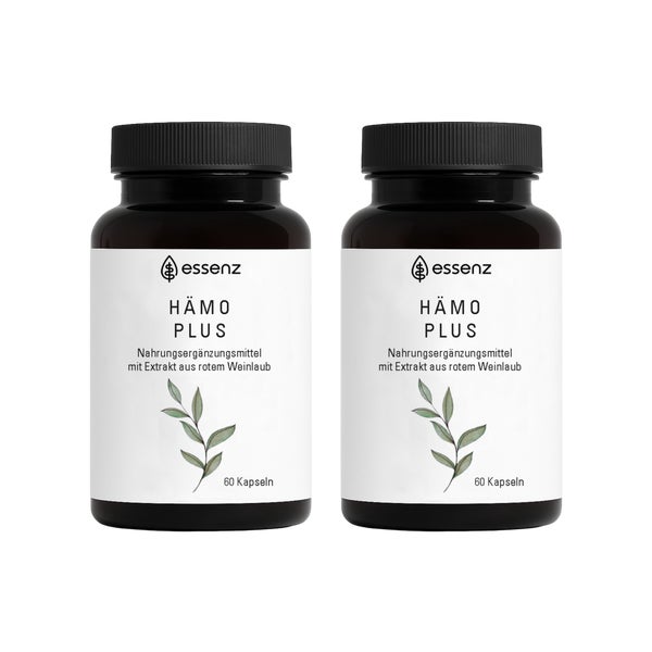 ESSENZ Hämo Plus – Rotes Weinlaub & Pflanzenextrakte 120 St
