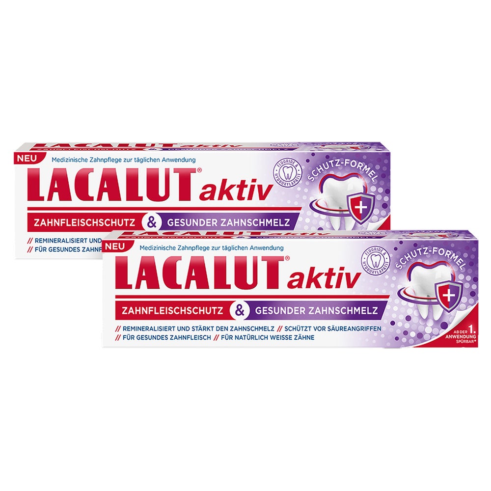 Lacalut Aktiv Zahnfleischschutz & ges.Za 2X75 ml